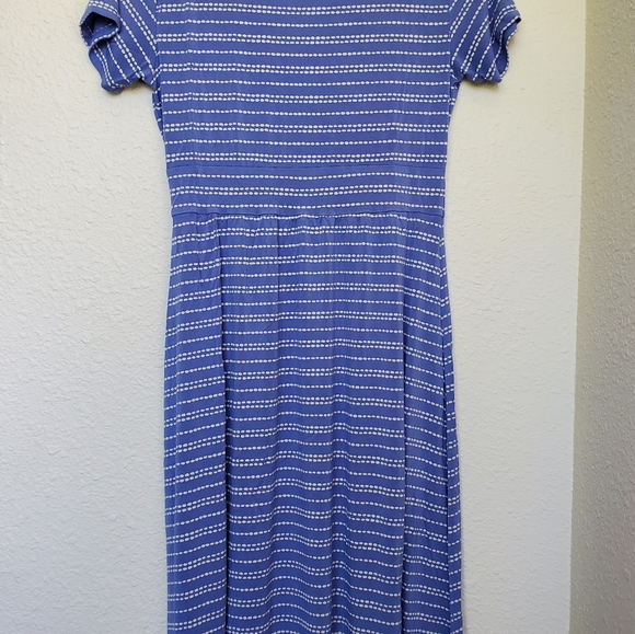 LL Bean☆ XS blue/white dress - Picture 3 of 3
